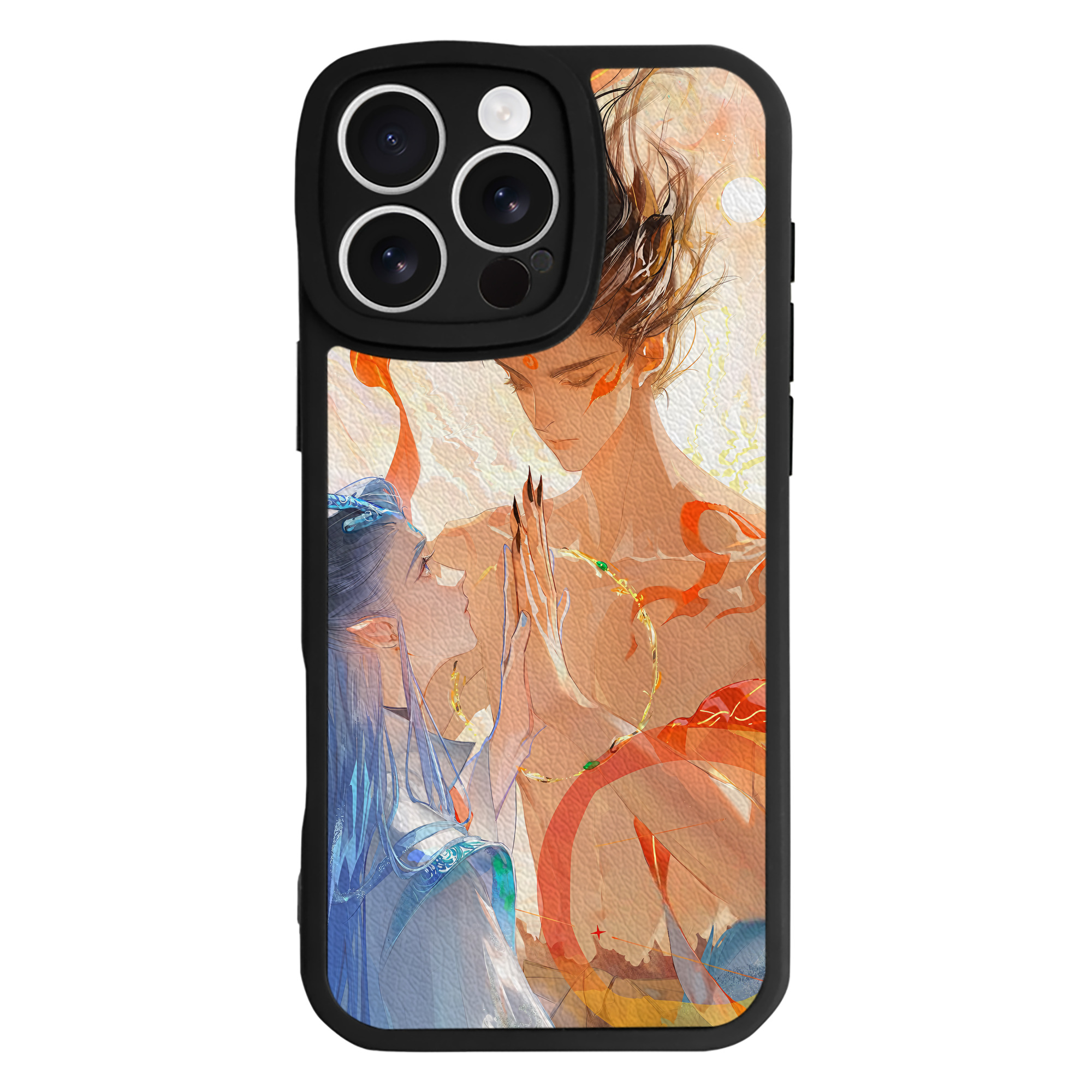 （画像用） Ne Zha 2 ナタ 魔童の大暴れ 【iPhone 16シリーズ対応】シリコンスマホケース（レザー調） 材質：シリコン
